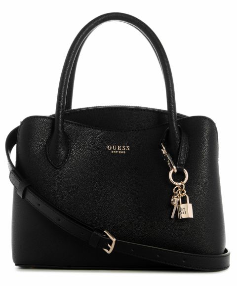 Женская сумка GUESS Bethany Small Satchel Handbag, цвет: Чёрный