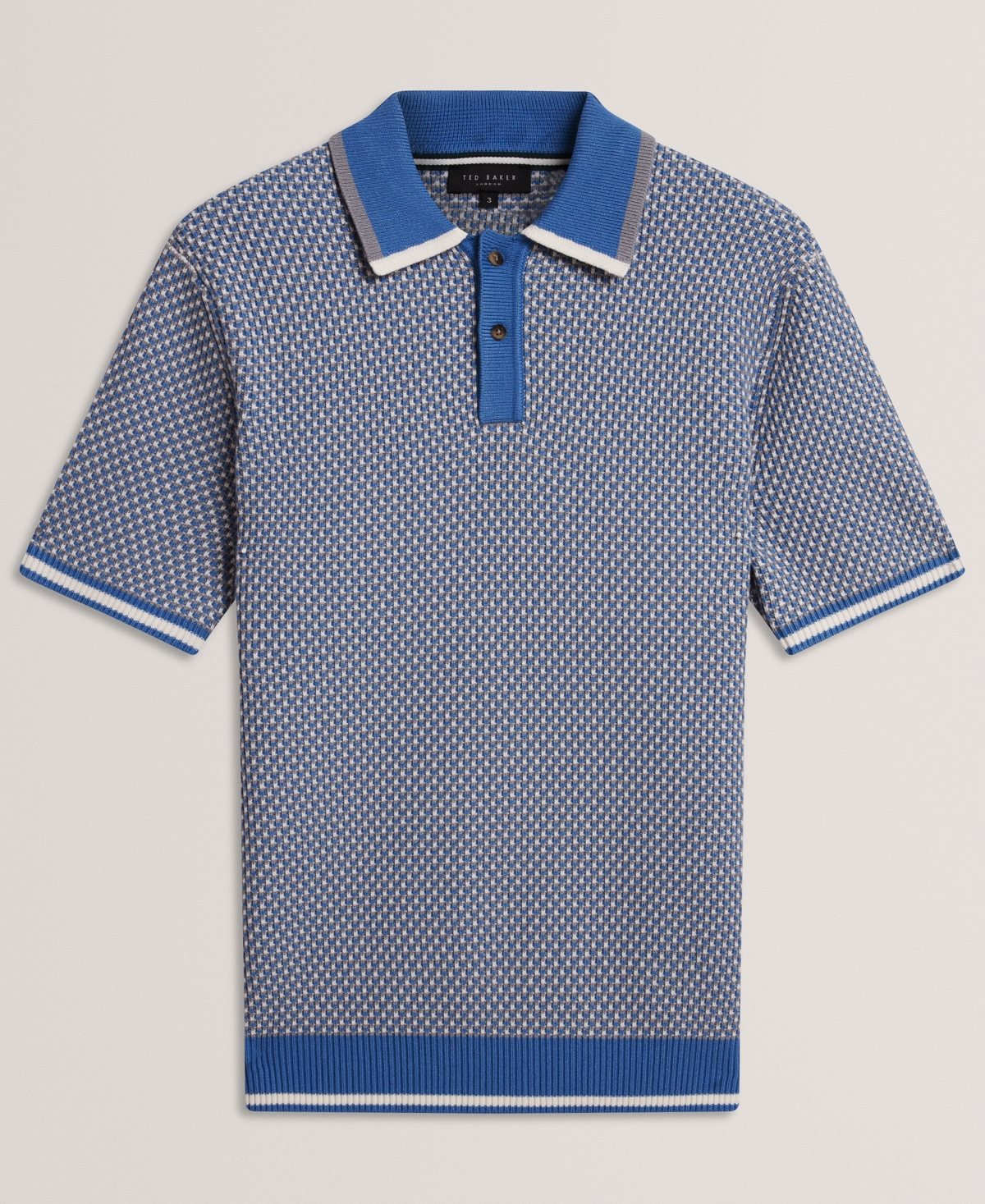 Ted Baker Men's Breame Masterfully Waffle Texture Regular-Fit Polo Shirt