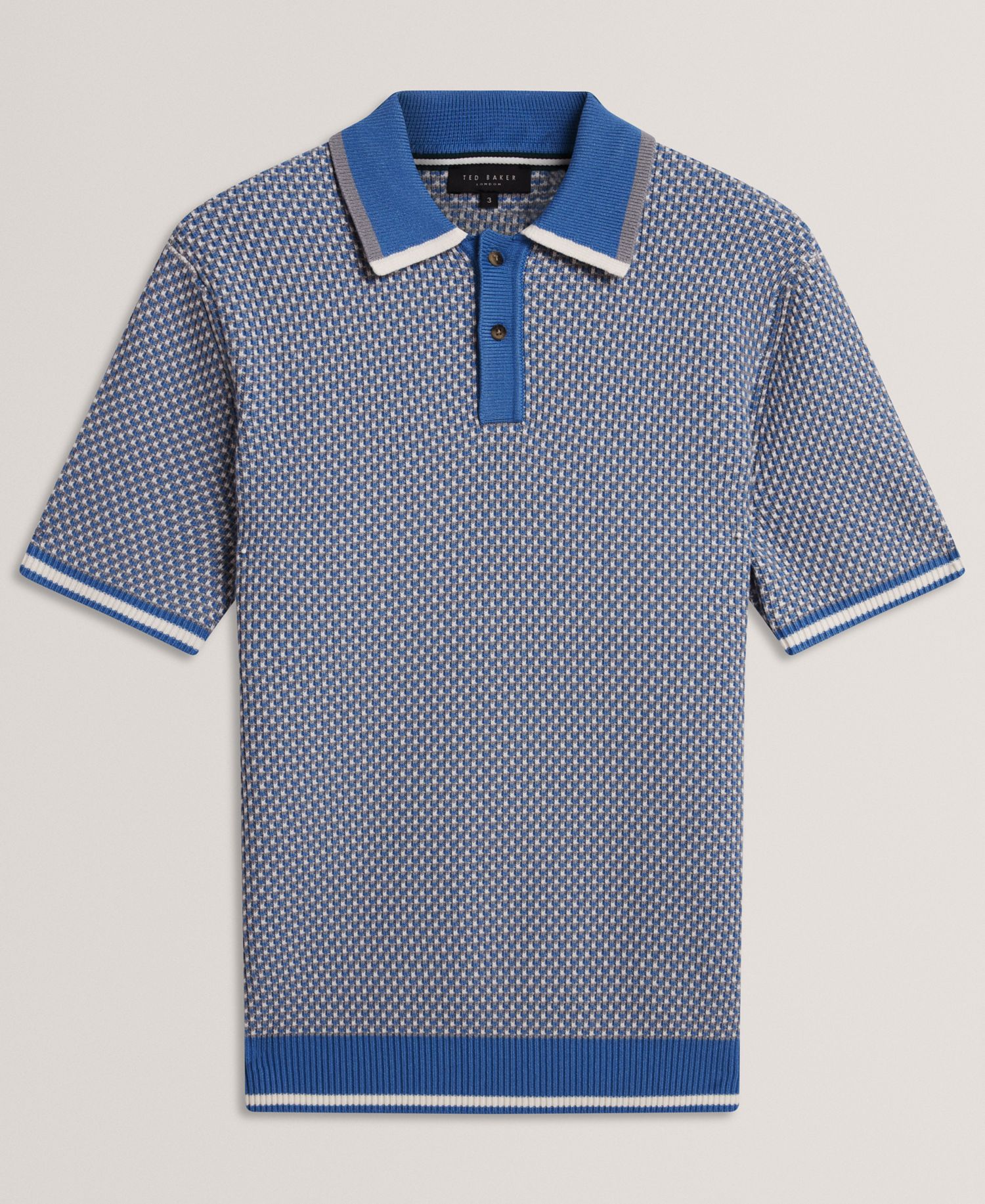 Men's Breame Masterfully Waffle Texture Regular-Fit Polo Shirt