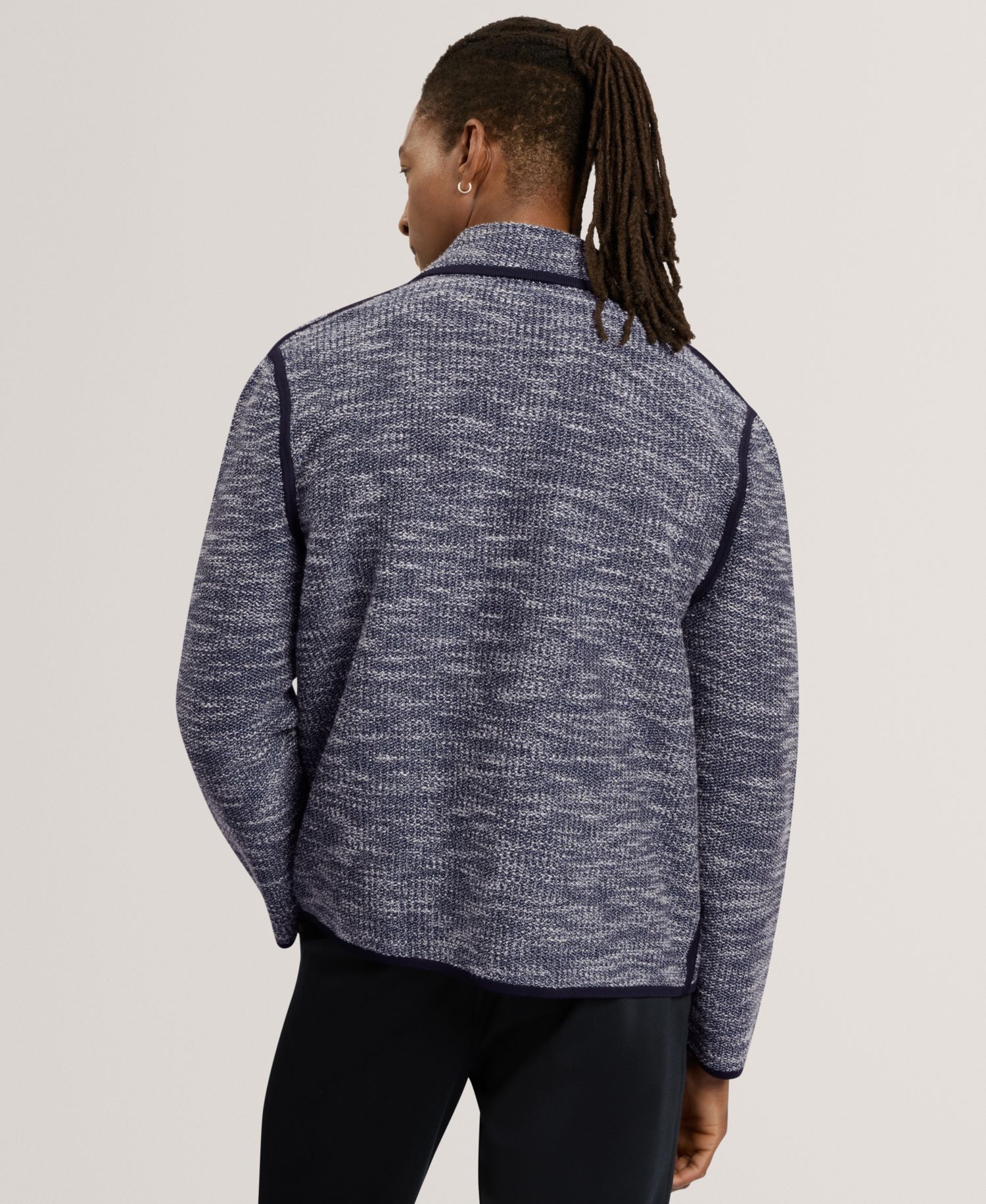 Men's Hannley Boucle Knitted Regular-Fit Jacket