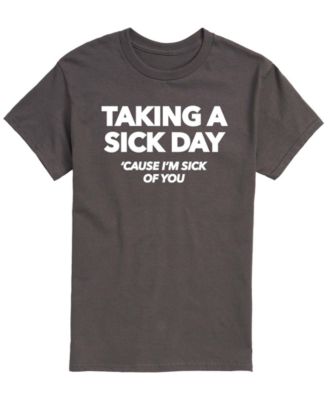 Men's Taking Sick Day Short-Sleeve Graphic T-Shirt
