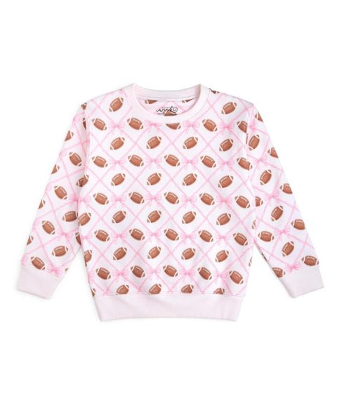 Толстовка Sweet Wink Football Trellis для девочек, цвет: Разноцветный