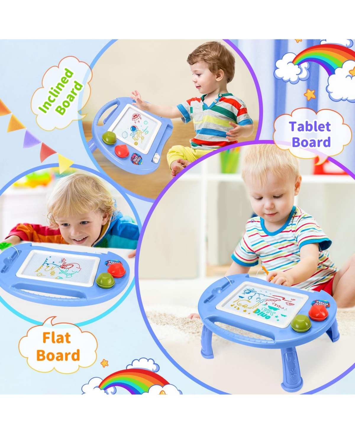 Gnuadz Toddler Erasable Doodle Drawing Learning Toy Gift