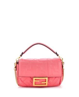 Mini Baguette NM Bag Zucca Embossed Leather