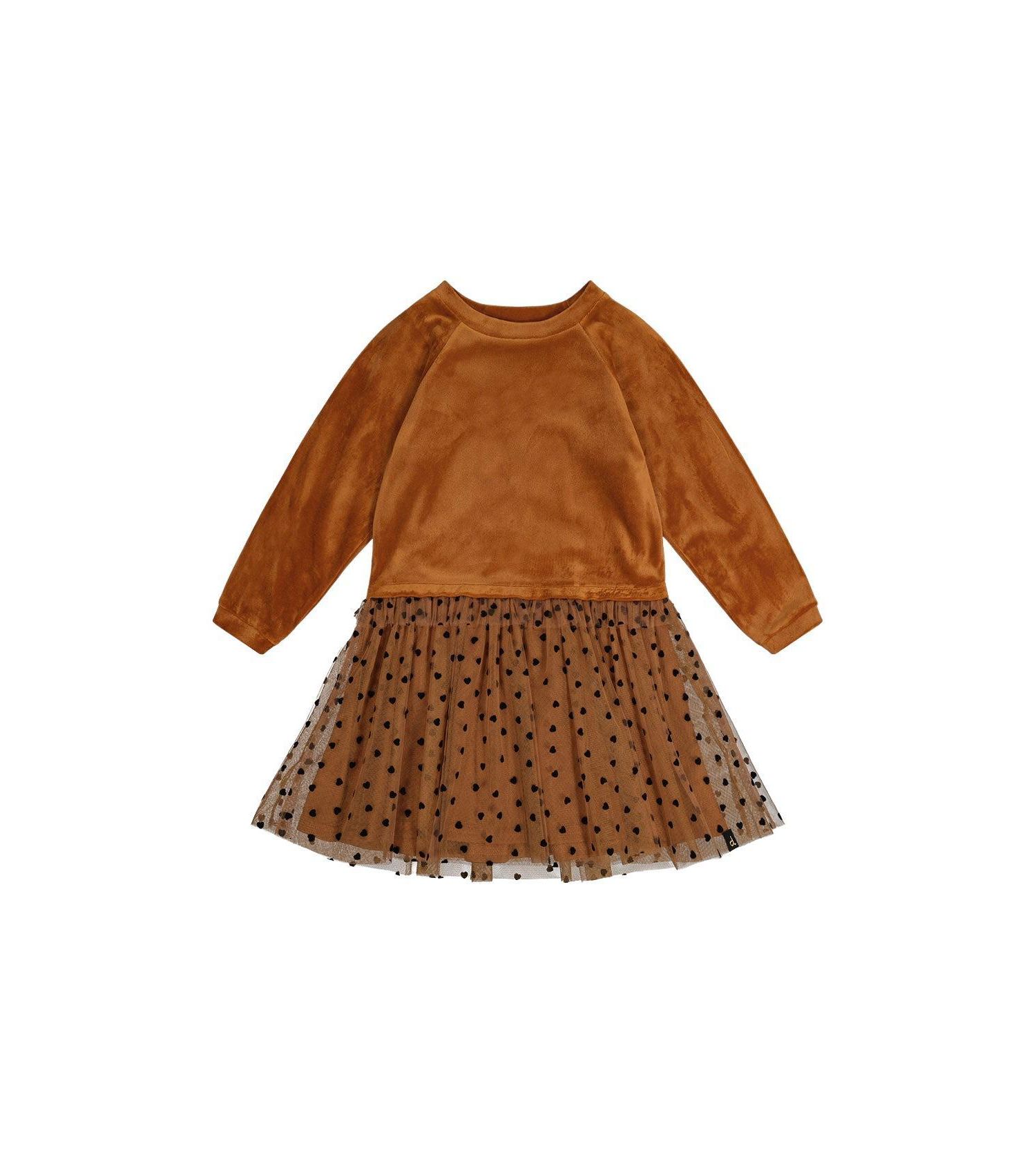 Little and Big Girl 6 - 14 Bi-Material Dress