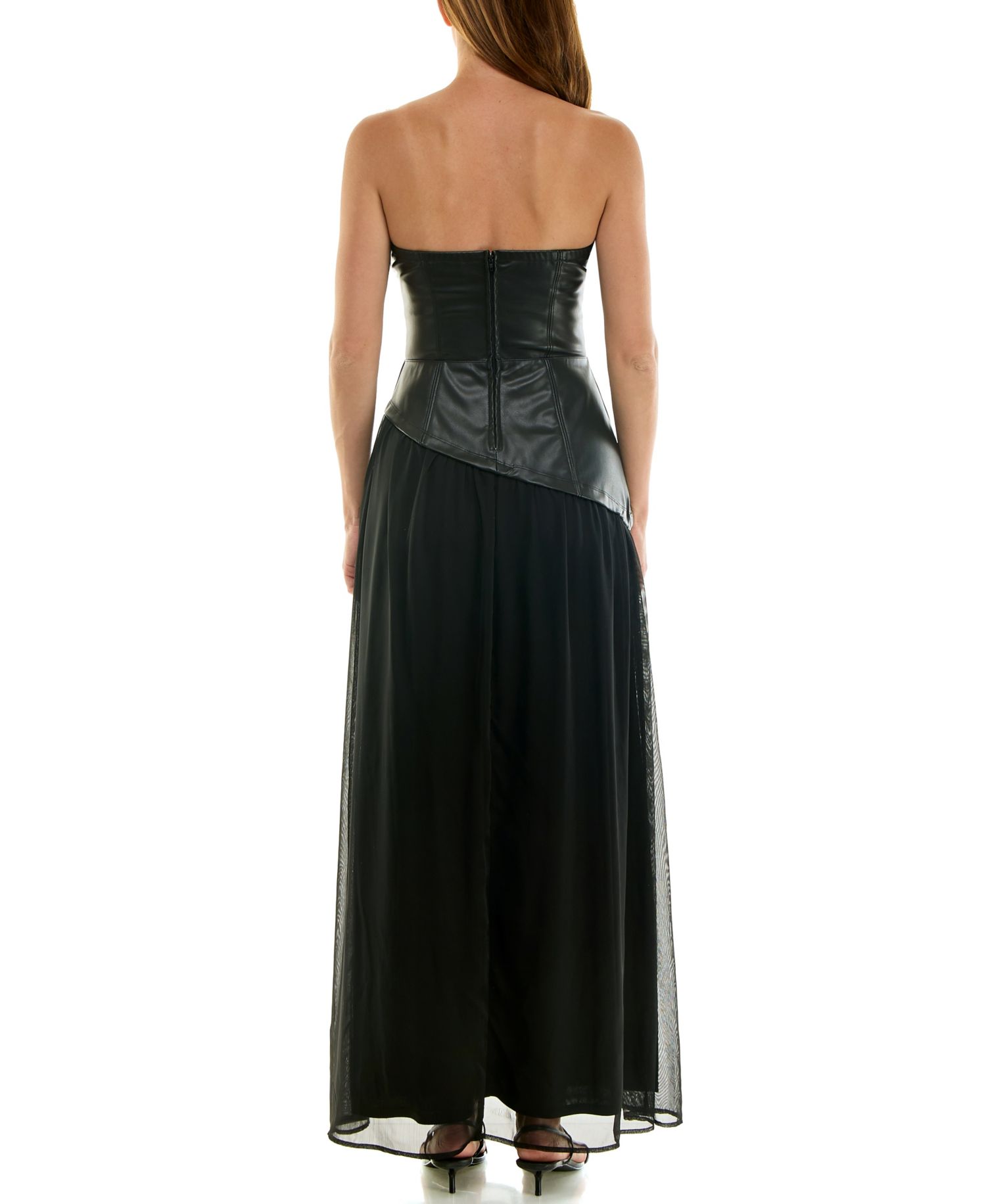 Juniors' Sweetheart Neck Midi Dress