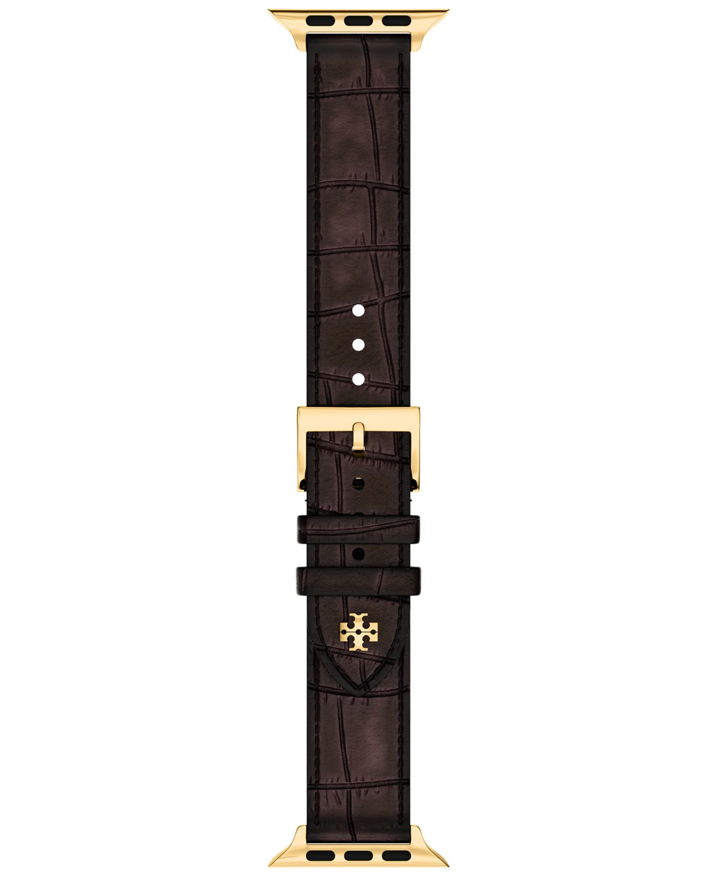 Женский ремешок для часов Tory Burch Brown Leather Kira Band for Apple Watch — фото 3
