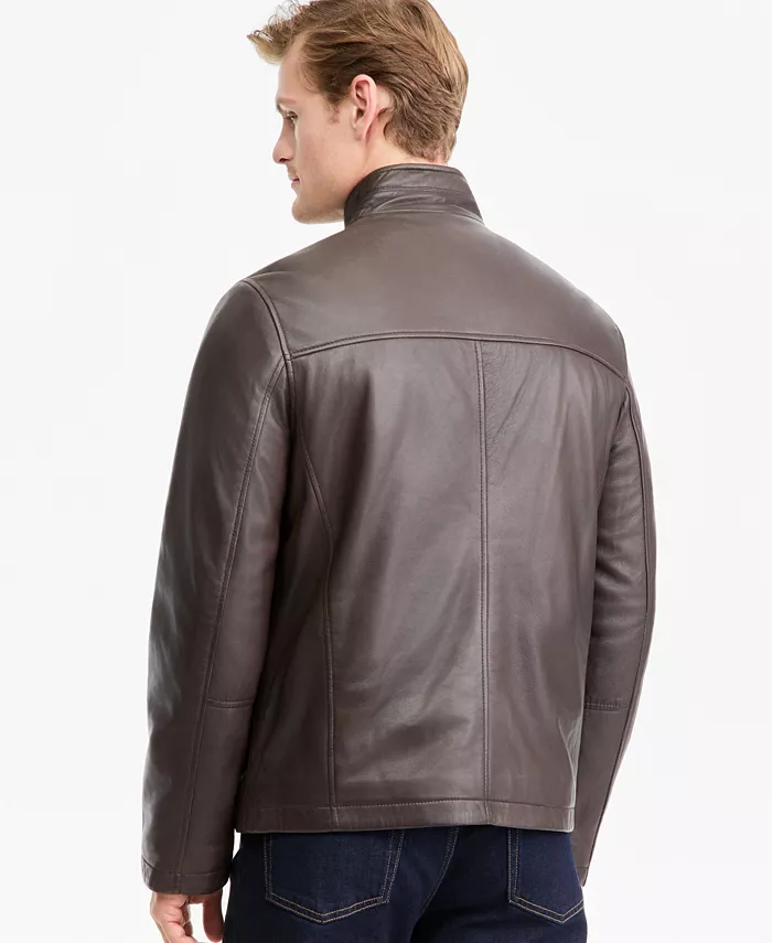 Men's Smooth Genuine Leather Jacket - thumbnail 5