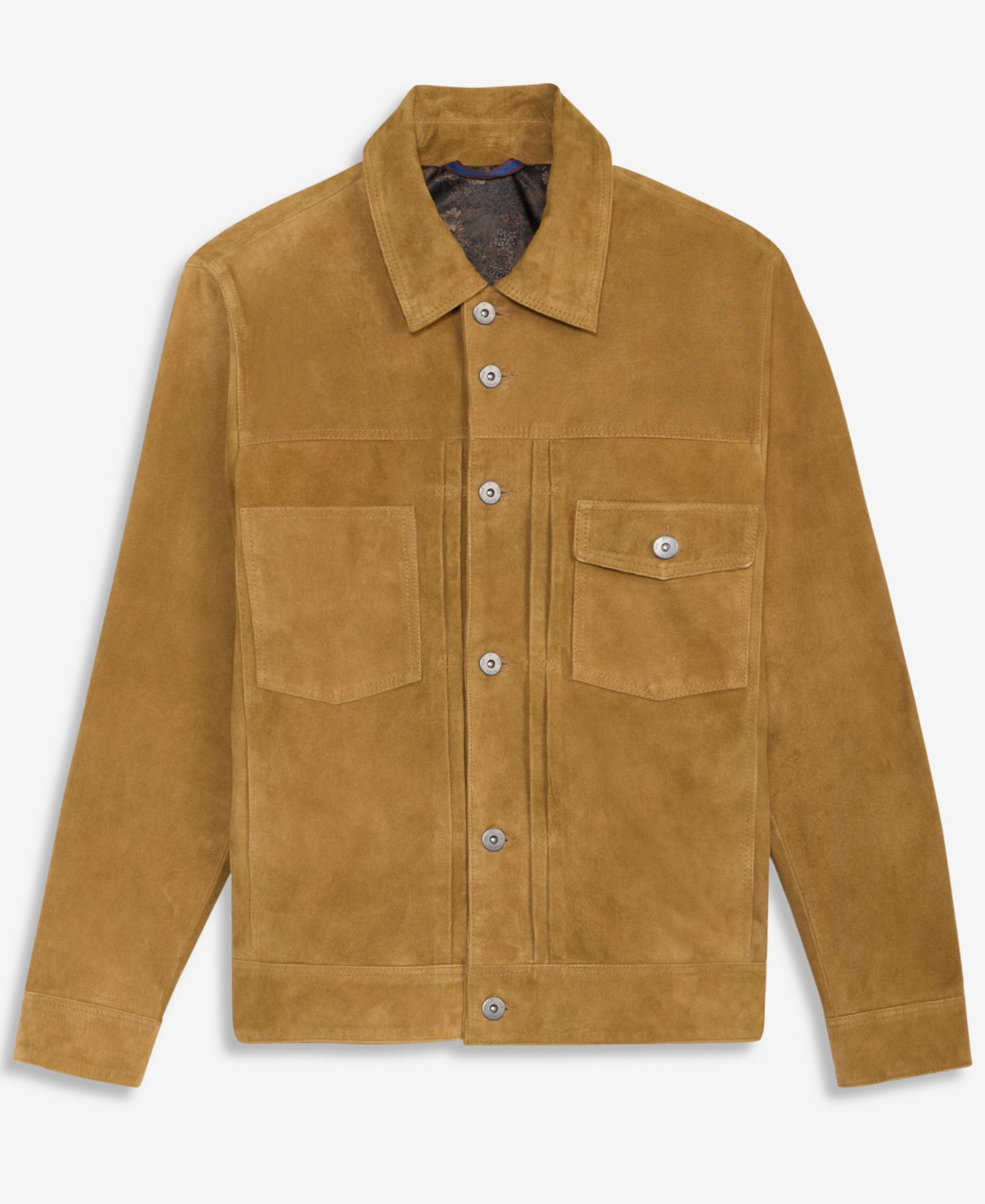 Men's Genuine Suede Trucker Jacket