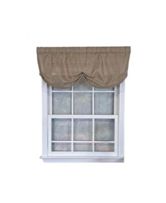 Linen Sheer Stationary Balloon Window Valance 100% Cotton Rod Pocket
