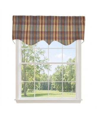 Tartan Plaid Regal Window Valance 100% Cotton Lined Rod Pocket