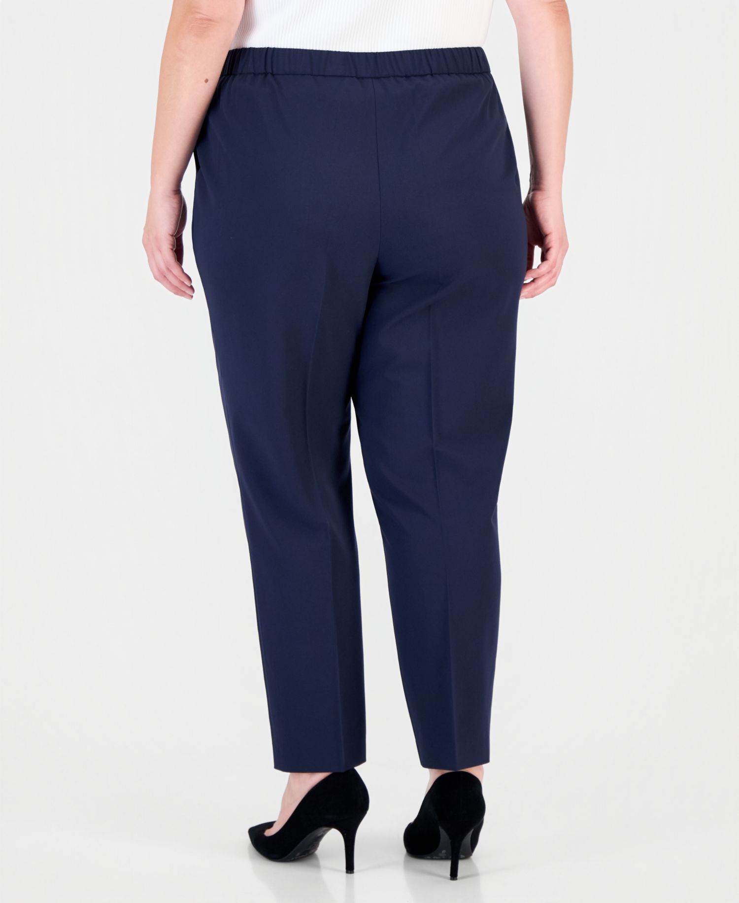 Plus Size Classic Pant Straight-Leg Mid-Rise Pants