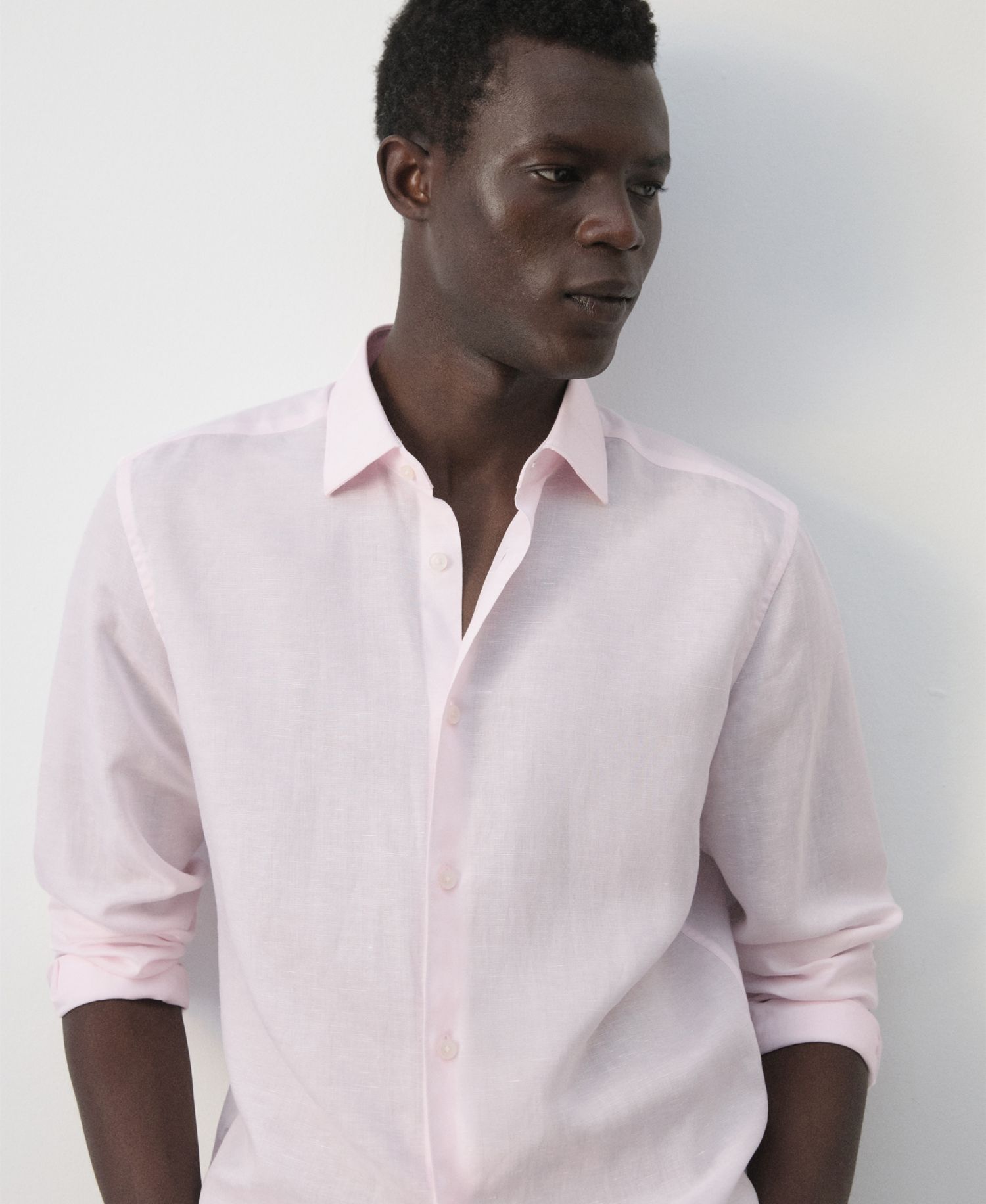 Men's Regular Fit Linen Lyocell Shirt