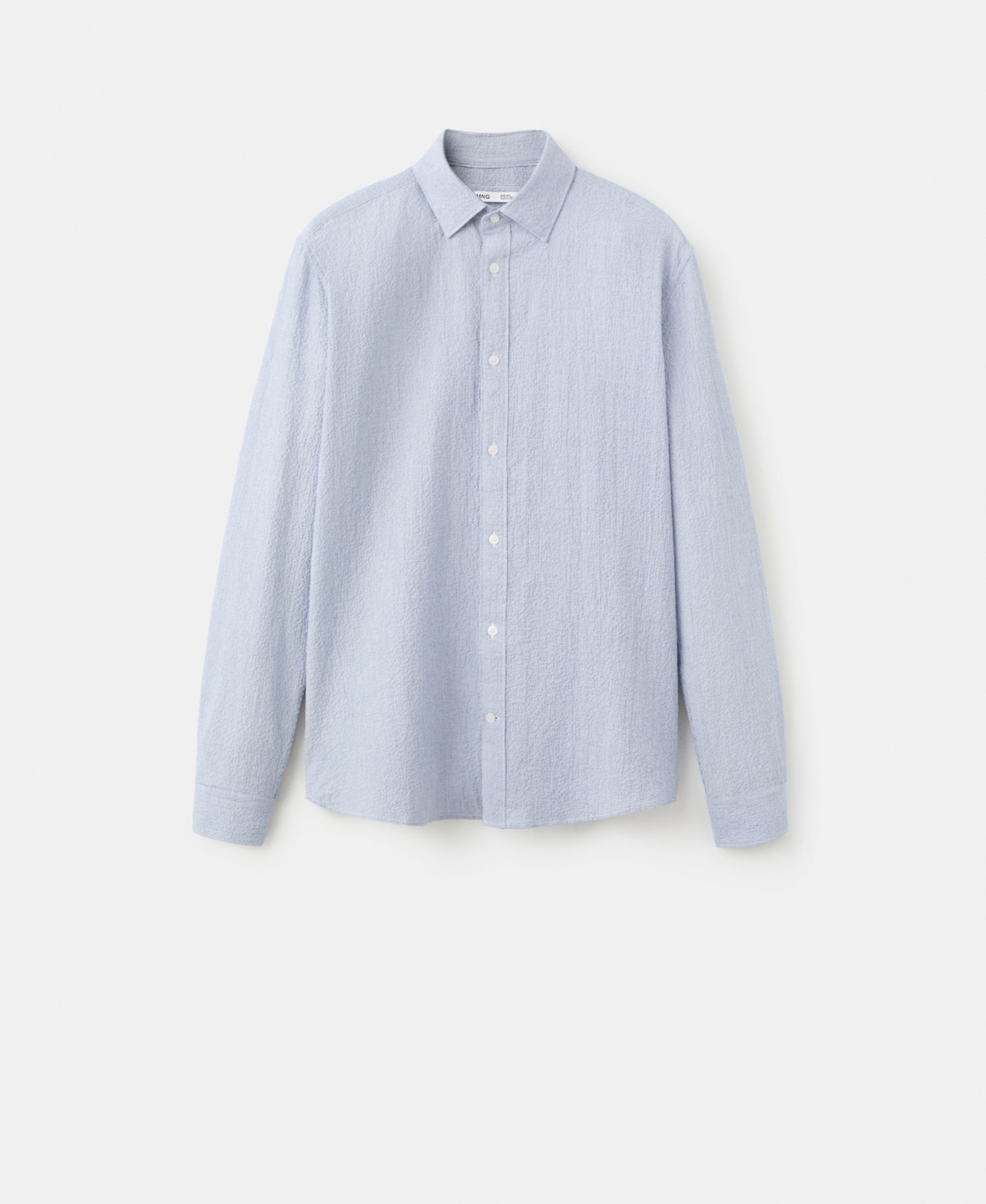 Men's Textured Striped Seersucker Shirt