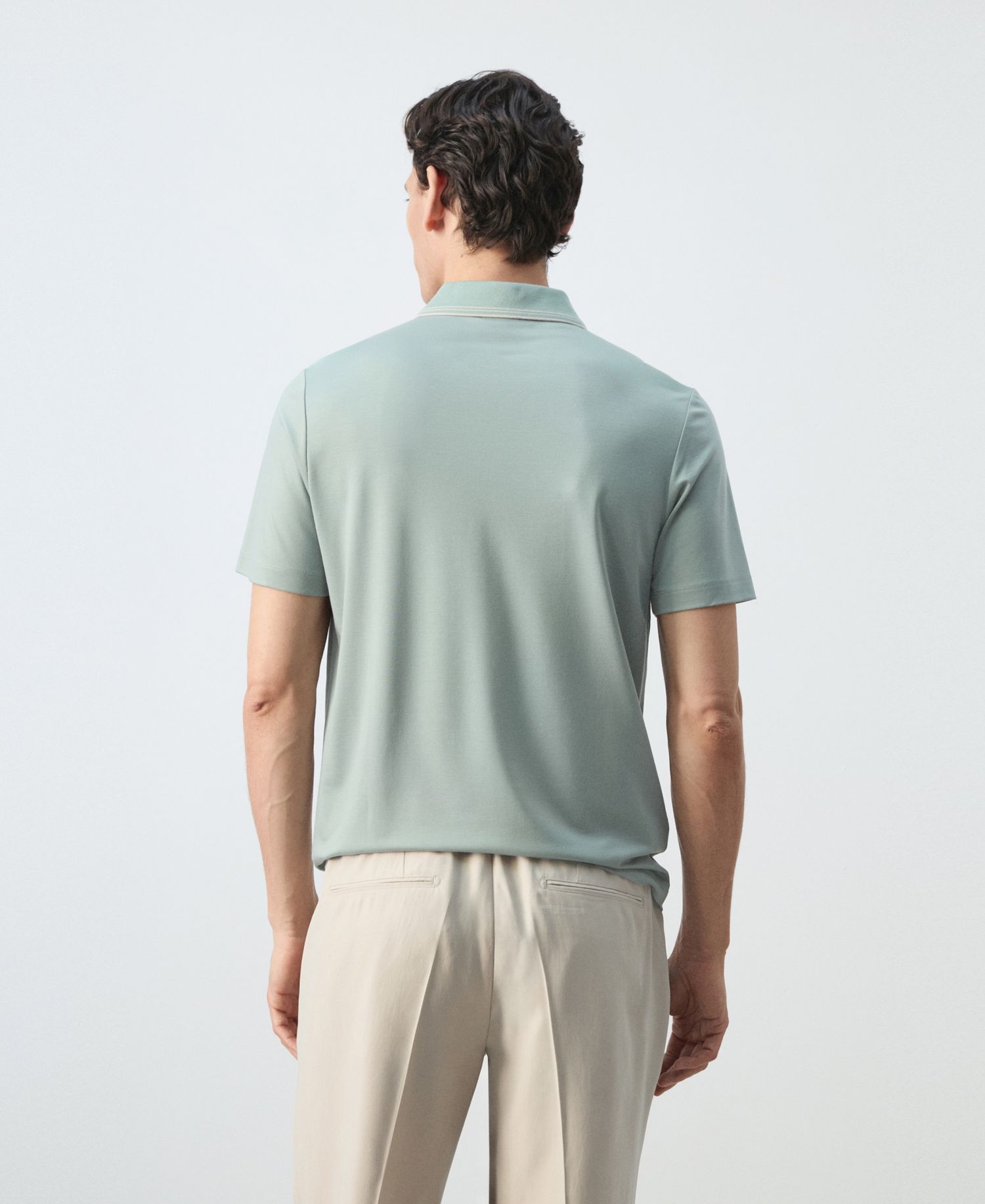 Men's Slim-Fit Solid Polo Shirt