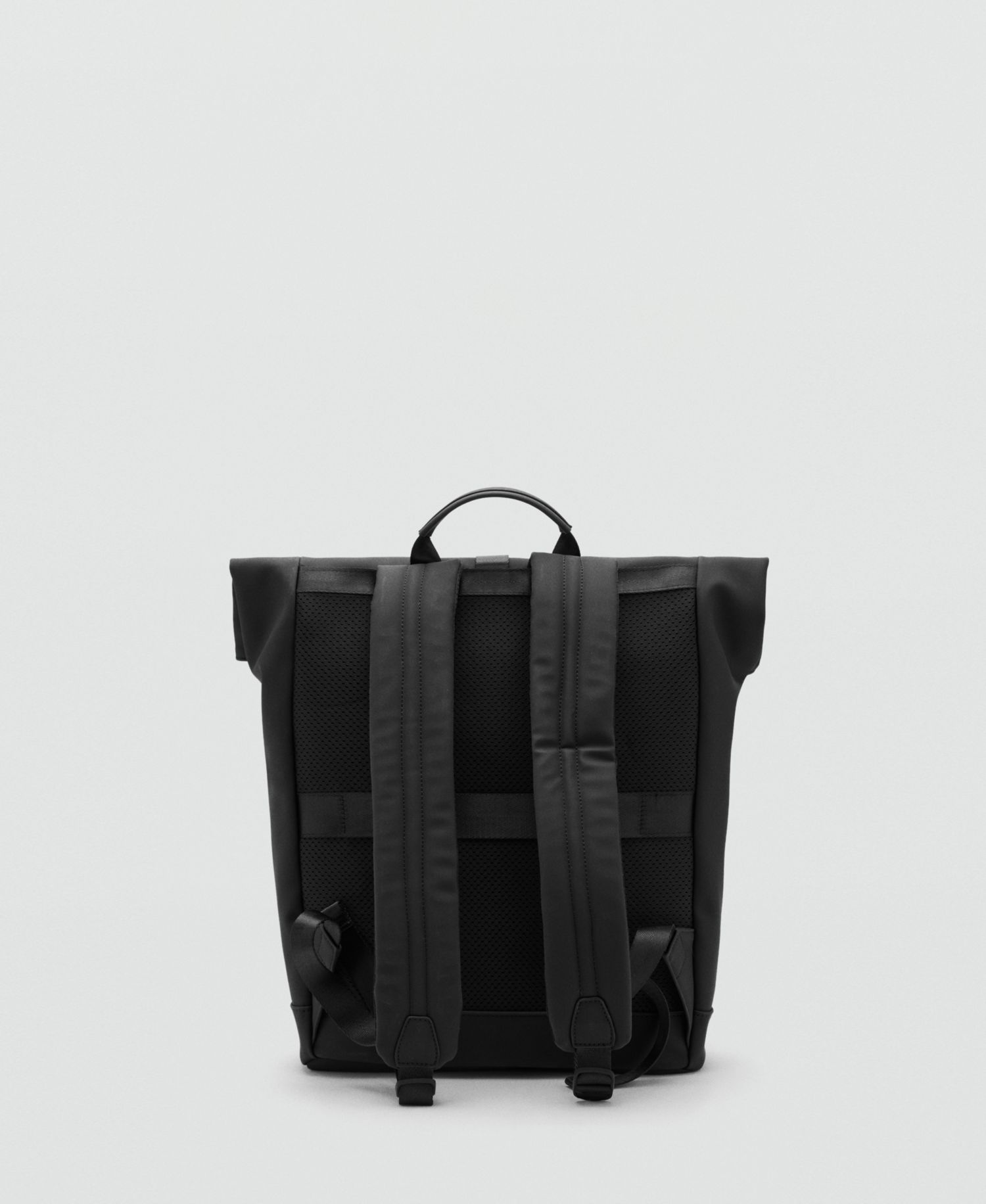 Men's Flap Closure Rubberized Backpack