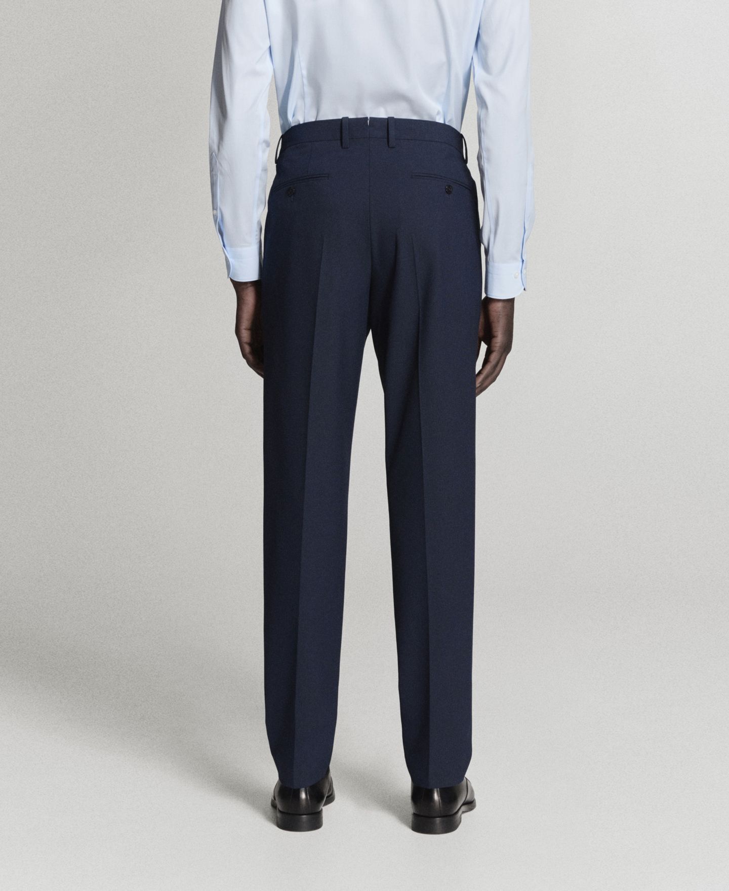 Мужские брюки MANGO Milan Slim-Fit Suit, цвет: Тёмный тёмно-синий — фото 2