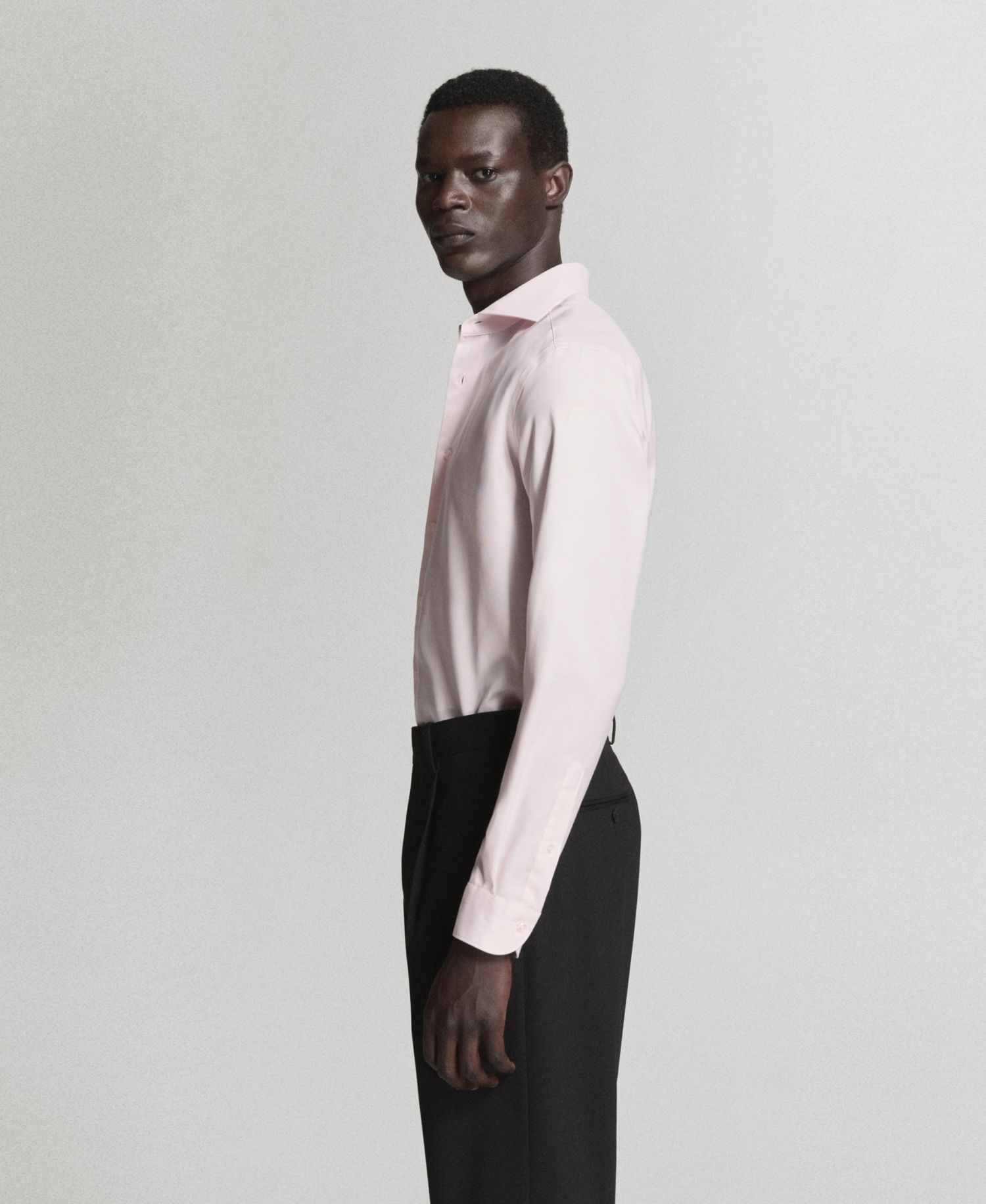 Men's Cotton Slim-Fit Suit Shirt