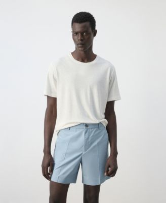 Men's Slim-Fit Linen-Blend T-Shirt