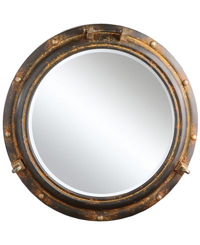 Round Metal Porthole Mirror