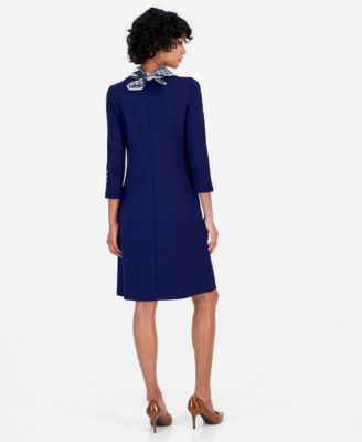 jones new york a-line dresses Women's free—no zippers or buttons mothers Long Sleeve Sequin A Color:Ice Sage