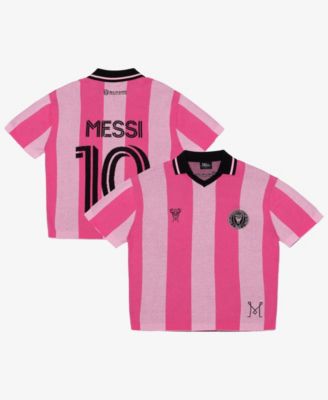 Men's and Women's Lionel Messi Pink Inter Miami CF Knit Fashion Jersey