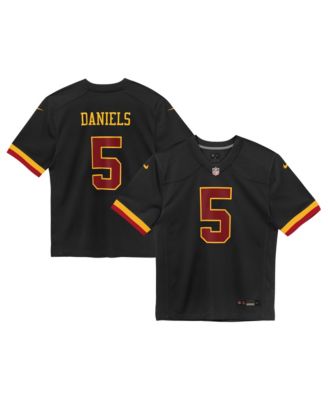 Preschool Jayden Daniels Black Washington Commanders Alternate Game Jersey