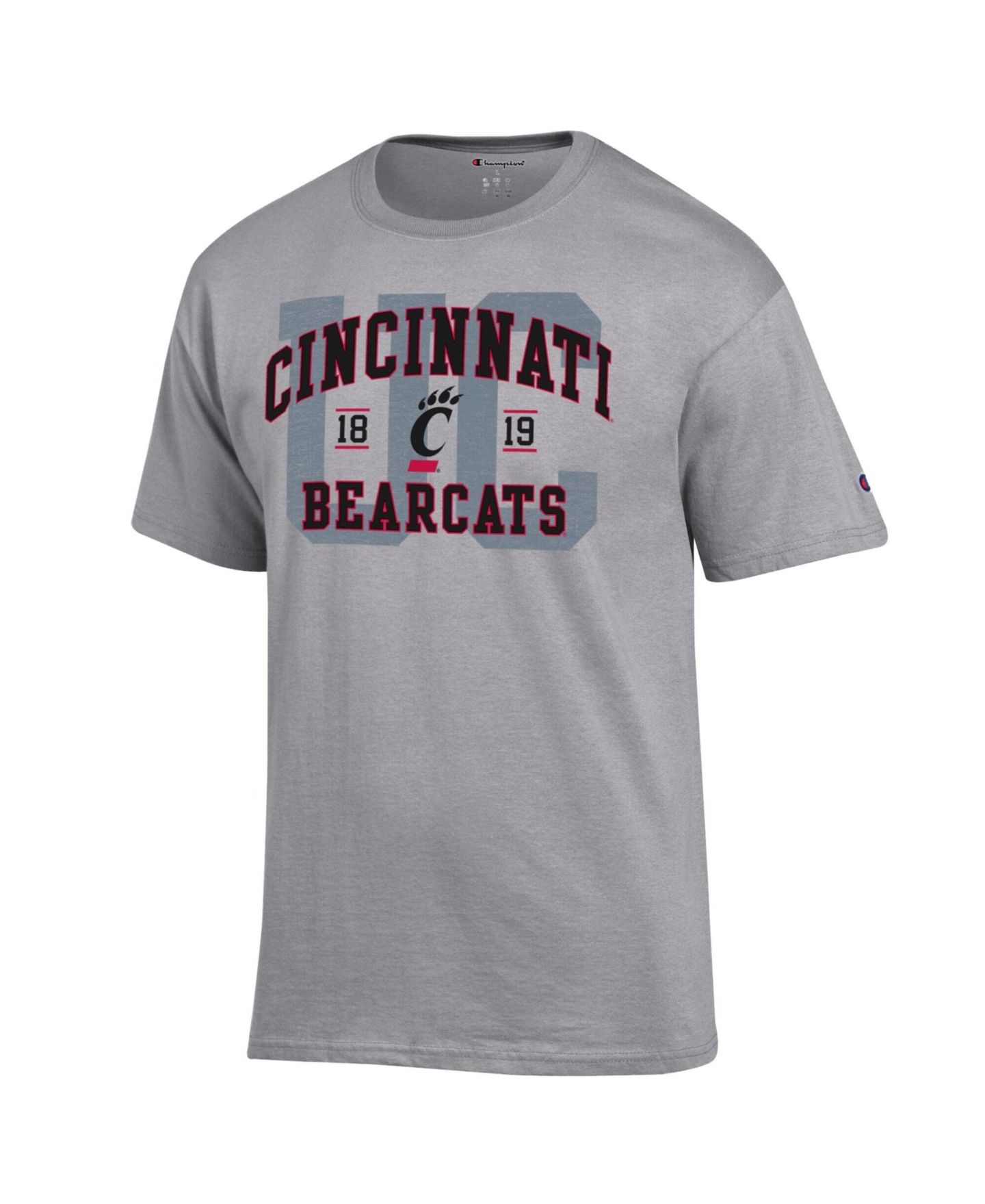 Мужская футболка Champion Heather Gray Cincinnati Bearcats Varsity — фото 3