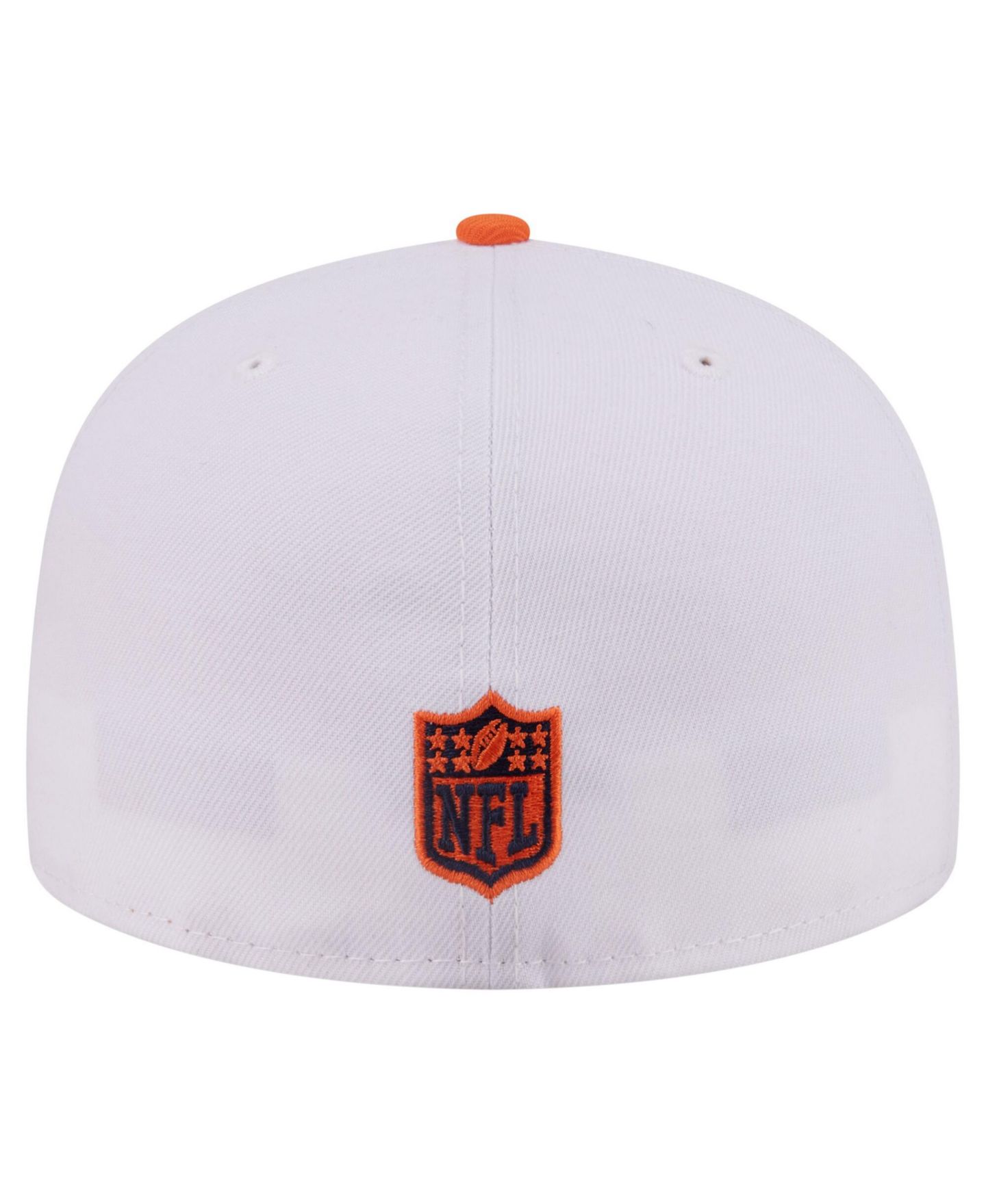 Мужская бейсболка New Era 59FIFTY Denver Broncos Retro Swoop, White/Orange — фото 3