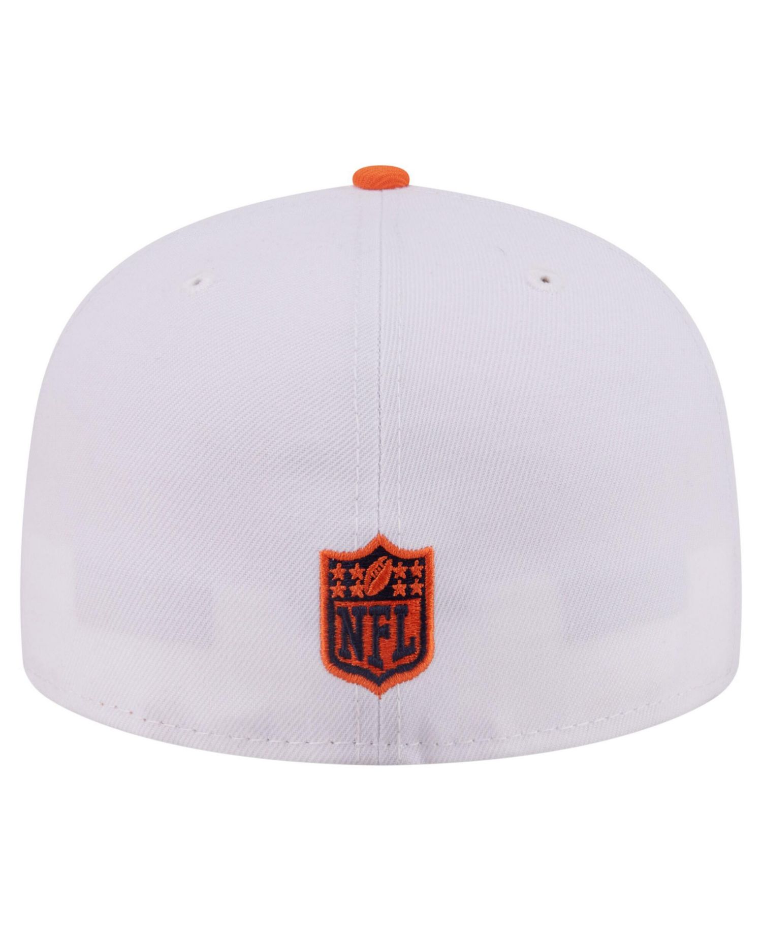 Men's White/Orange Denver Broncos Retro Swoop 59FIFTY Fitted Hat