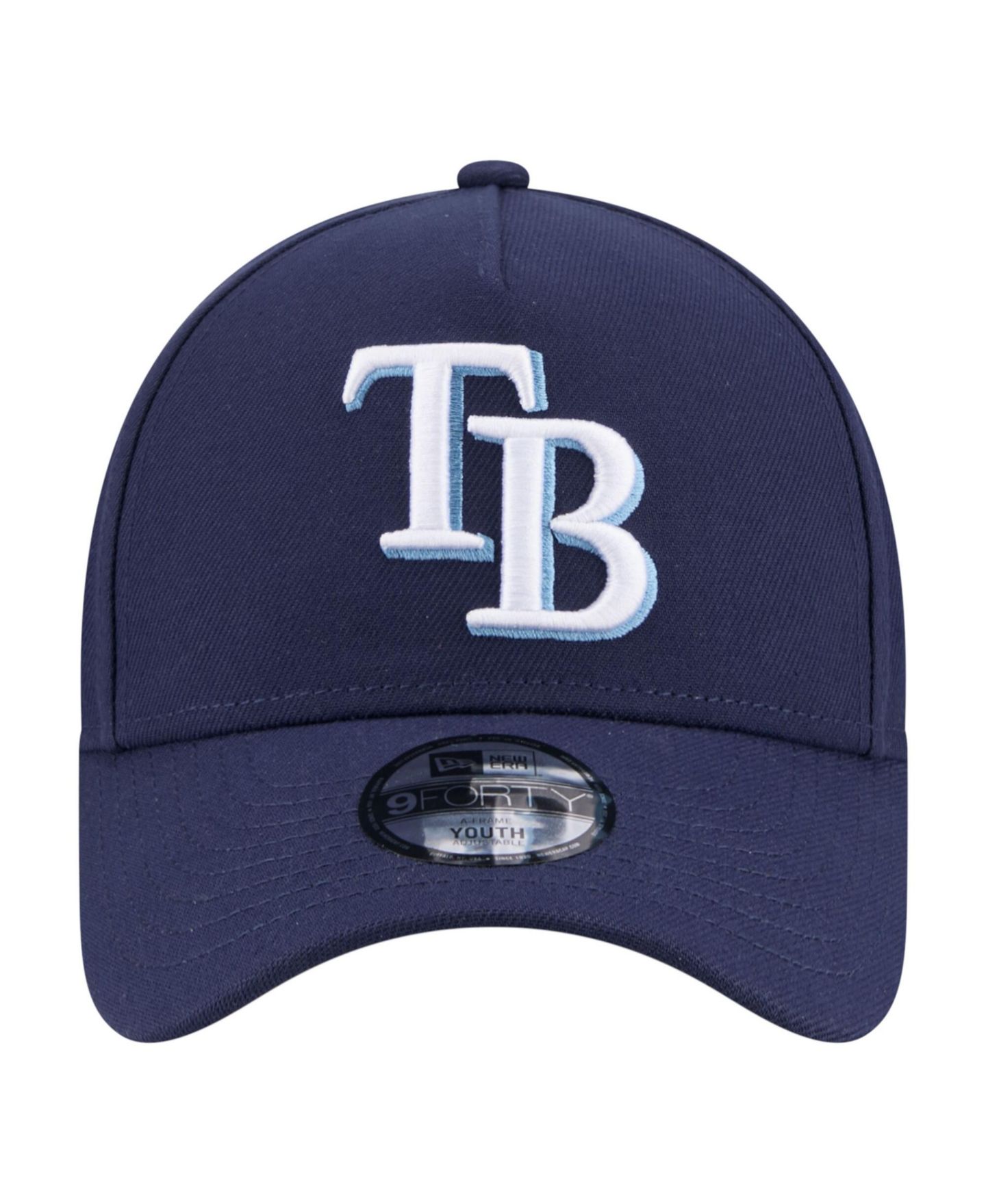 Детская кепка New Era Navy Tampa Bay Rays 9FORTY A-Frame Adjustable Hat — фото 4