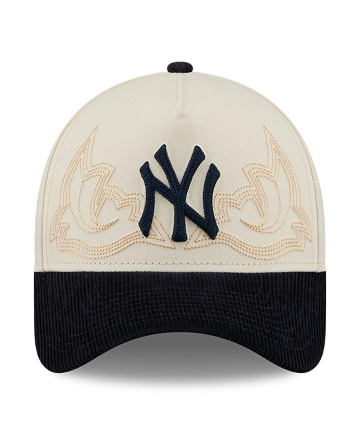 Мужская кепка New Era Stone New York Yankees Western Stitch 9FORTY A-Frame Adjustable Hat — фото 5