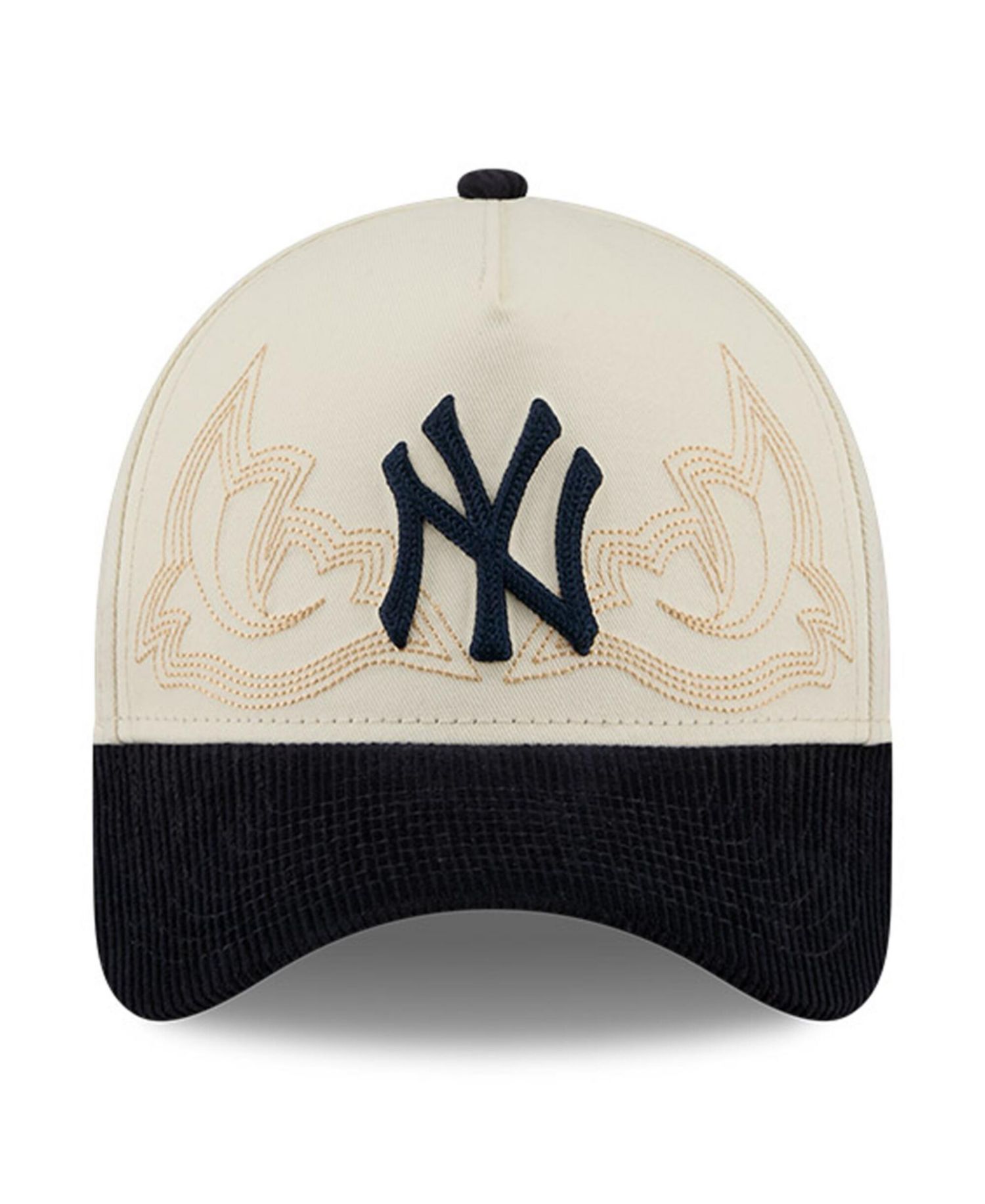 Men's Stone New York Yankees Western Stitch 9FORTY A-Frame Adjustable Hat