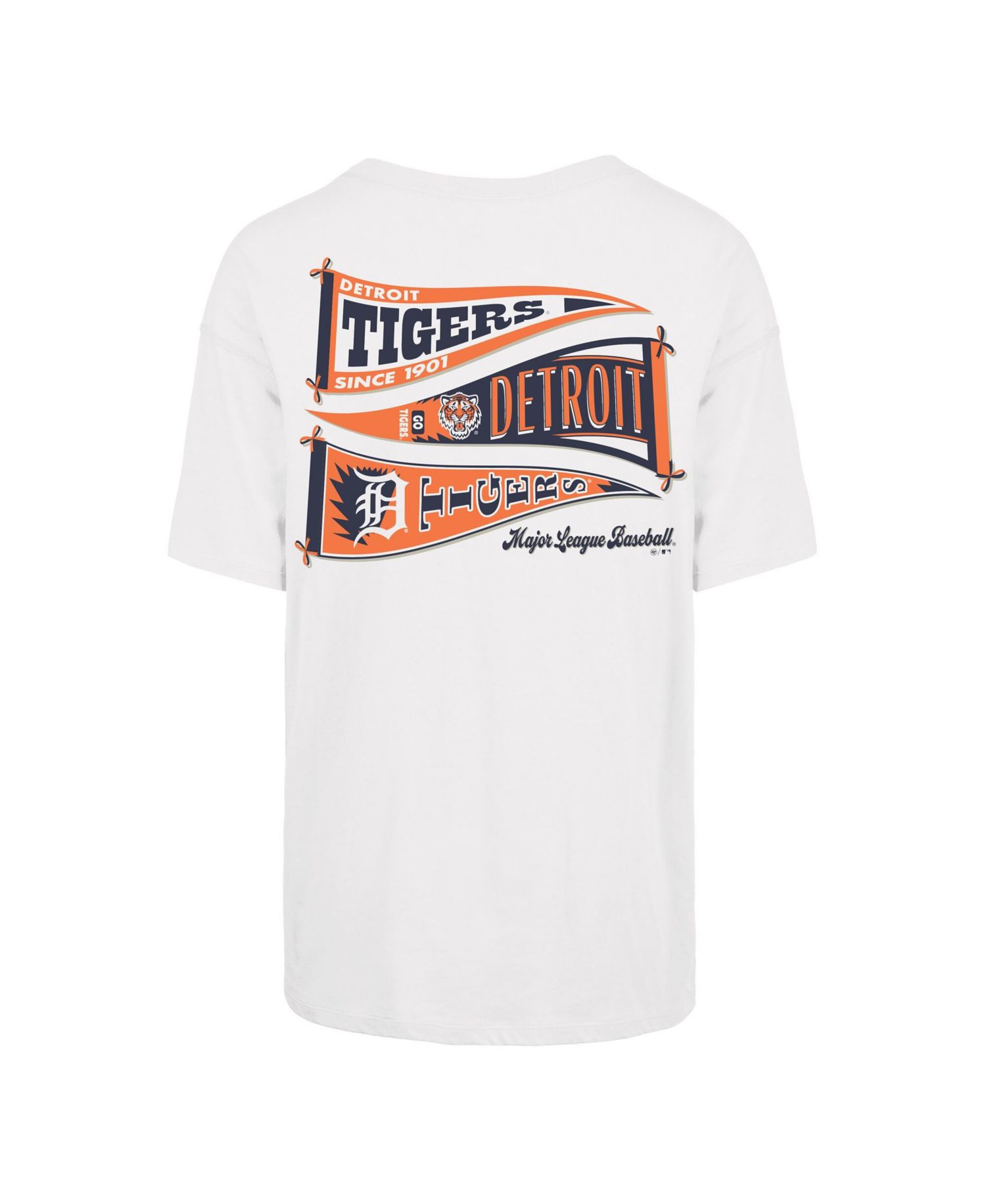 Women's Sand Detroit Tigers Bow Banner Sadie T-Shirt