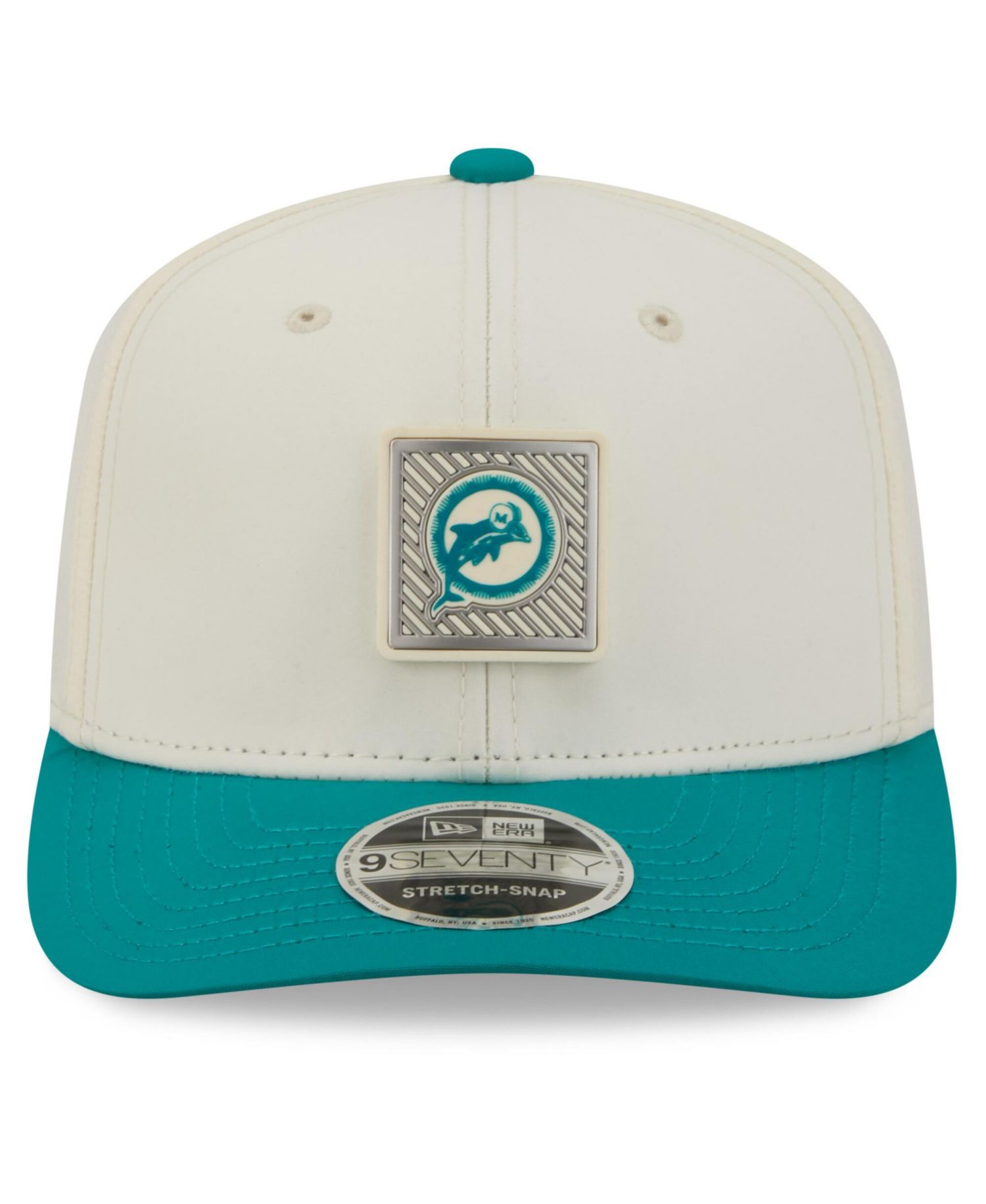 Men's Cream/Aqua Miami Dolphins 2026 NFL Training Camp 9SEVENTY Adjustable Hat