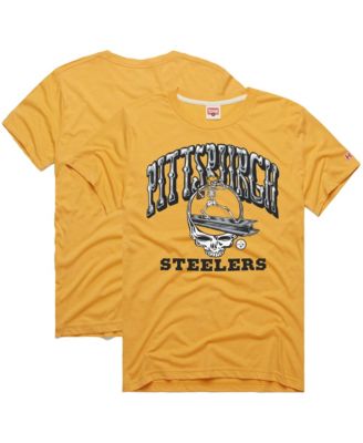 Men's Gold Pittsburgh Steelers NFL x Grateful Dead Tri-Blend T-Shirt