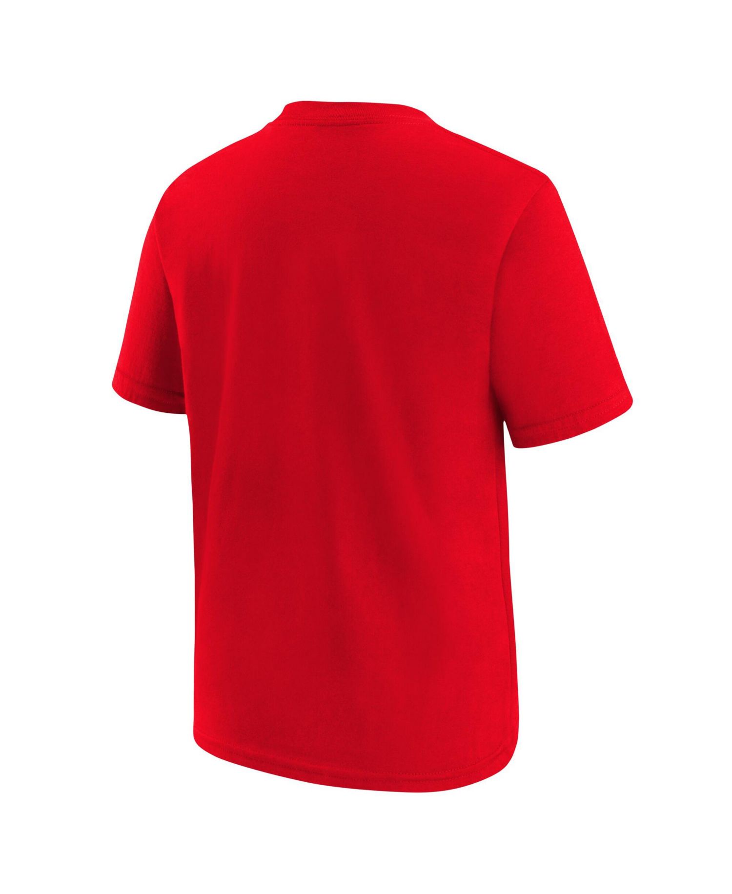 Big Boys and Girls Red Texas Rangers Wordmark T-Shirt