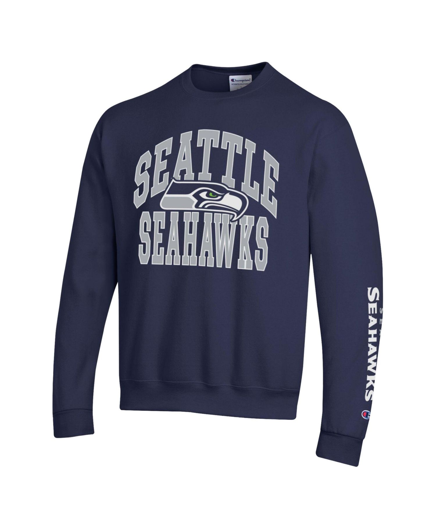 Men's College Navy Seattle Seahawks Powerblend Fleece Sweatshirt