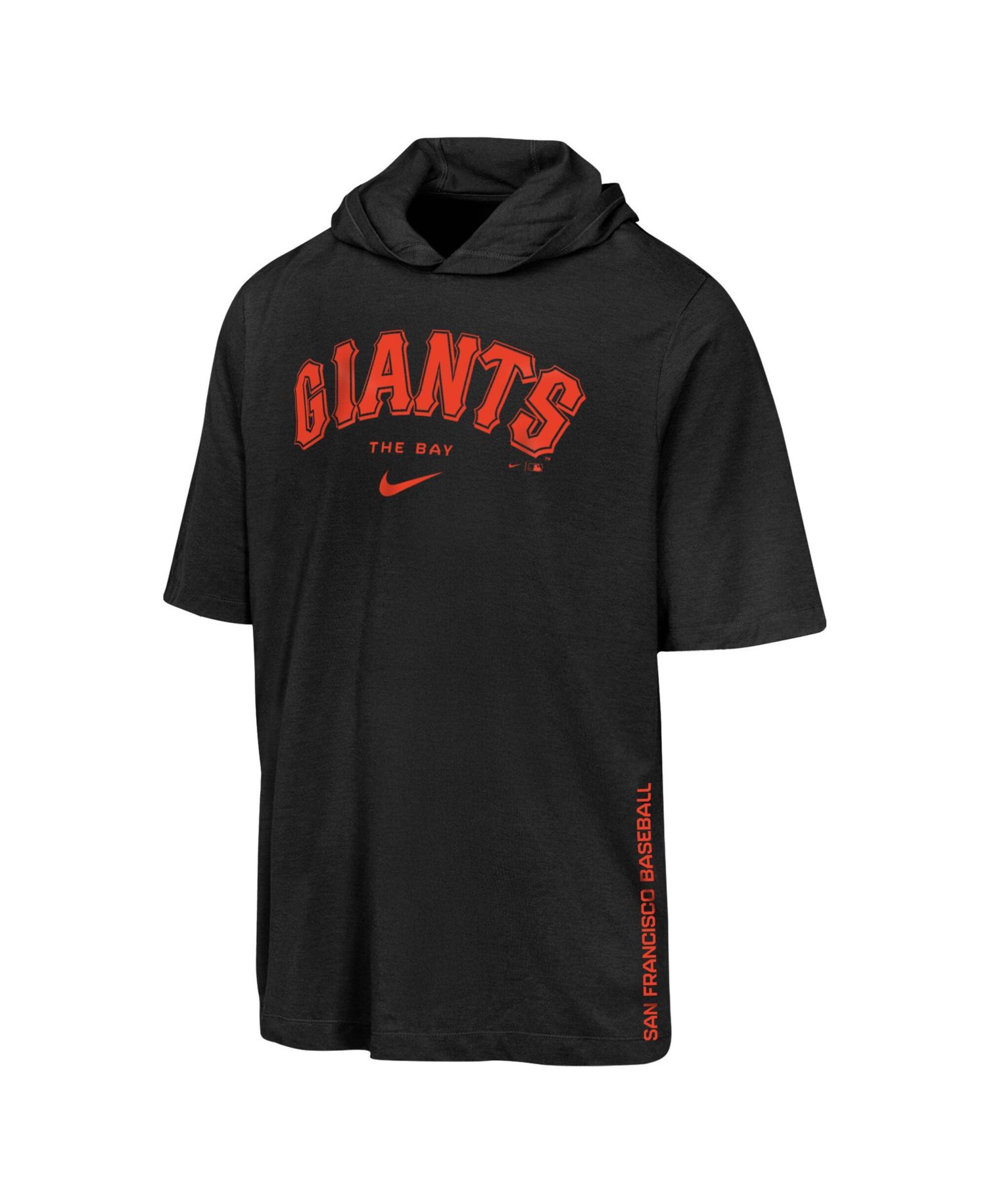 Big Boys and Girls Black San Francisco Giants Dri-FIT Hooded T-Shirt