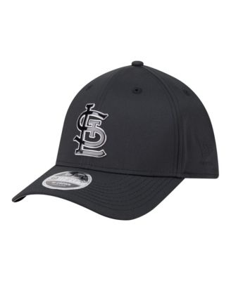 Men's Black St. Louis Cardinals Metallic 39THIRTY M-Crown Flex Hat