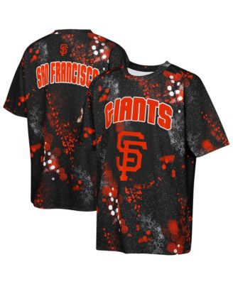 Big Boys and Girls Black San Francisco Giants Y2 Tech Stadium Lights T-Shirt