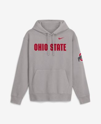 Men's Gray Ohio State Buckeyes 2026 Sideline Club Fleece Hoodie