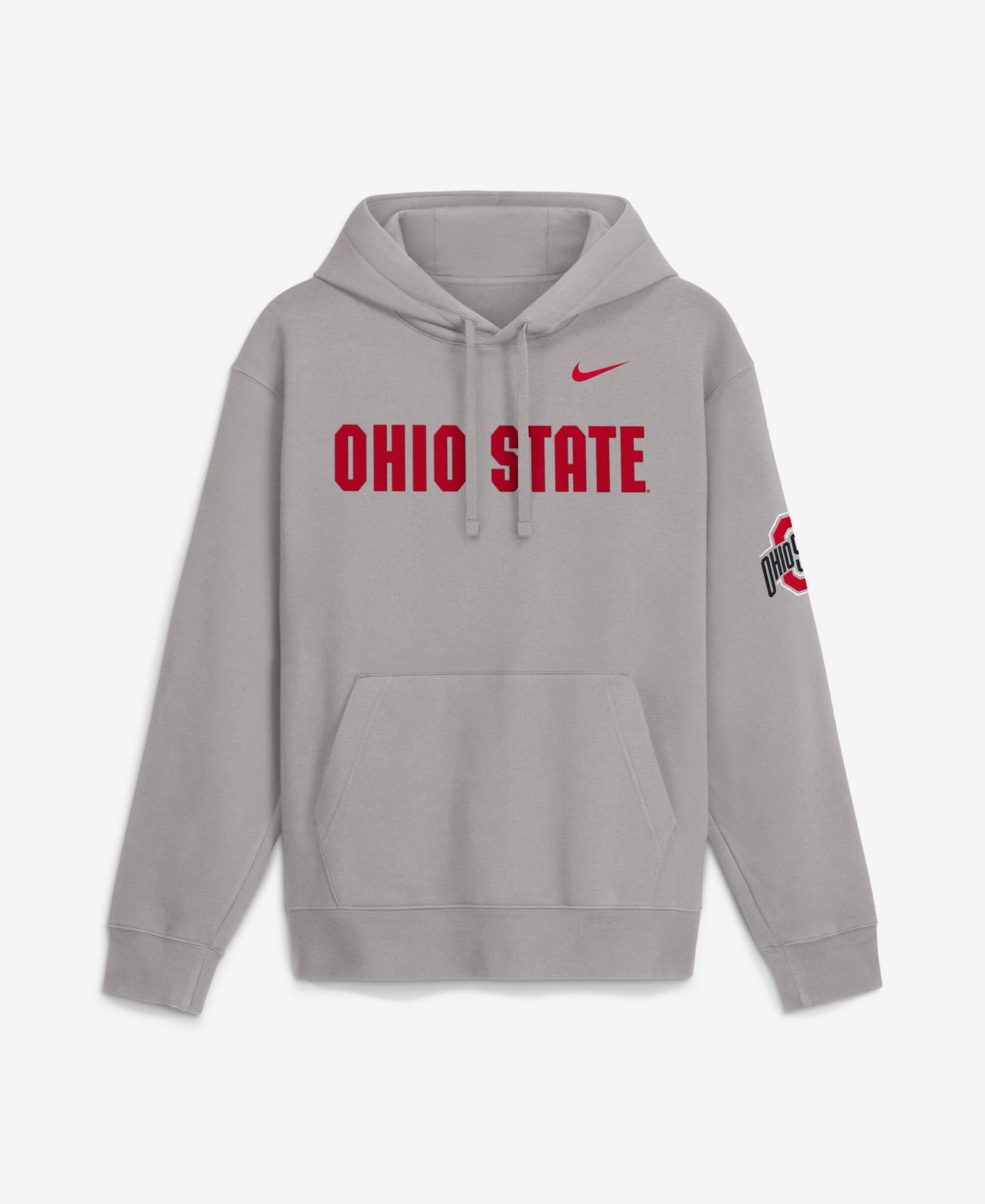 Men's Gray Ohio State Buckeyes 2026 Sideline Club Fleece Hoodie