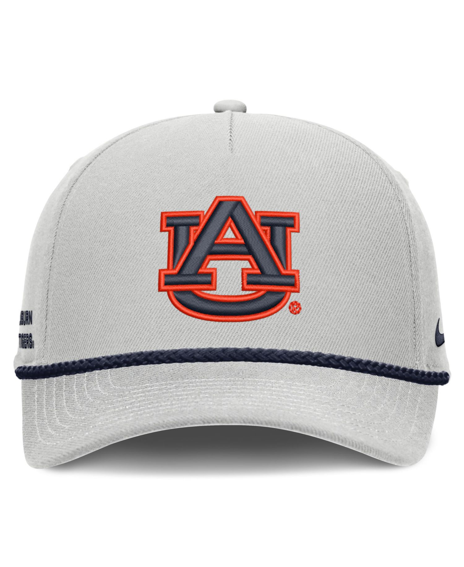 Men's and Women's Gray Auburn Tigers Rope Rise Adjustable Hat