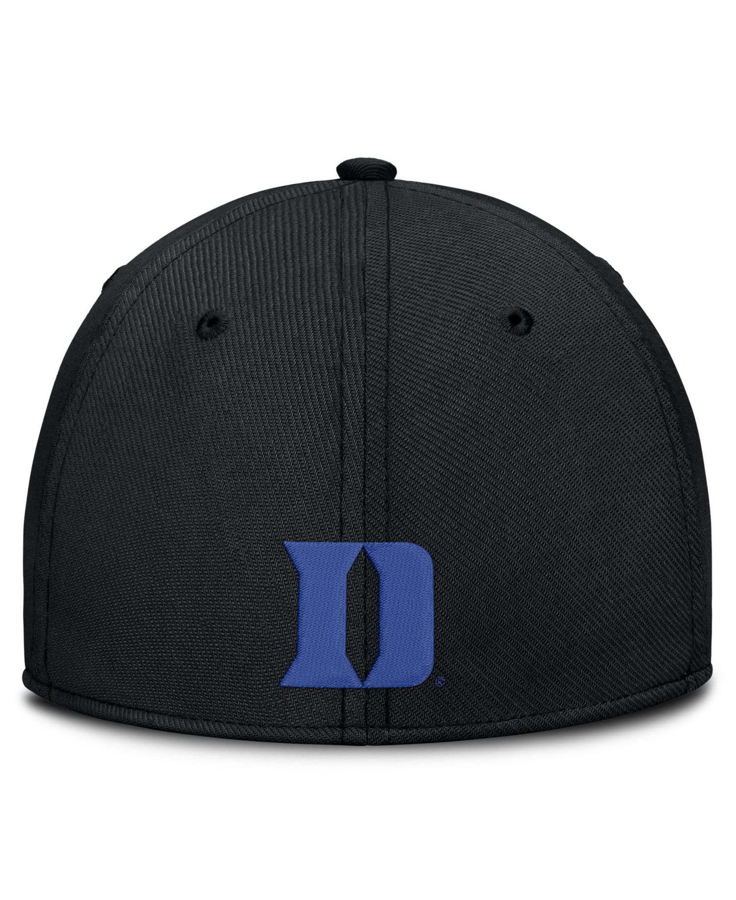 Men's Black Duke Blue Devils Game Day Rise Swooshflex Hat