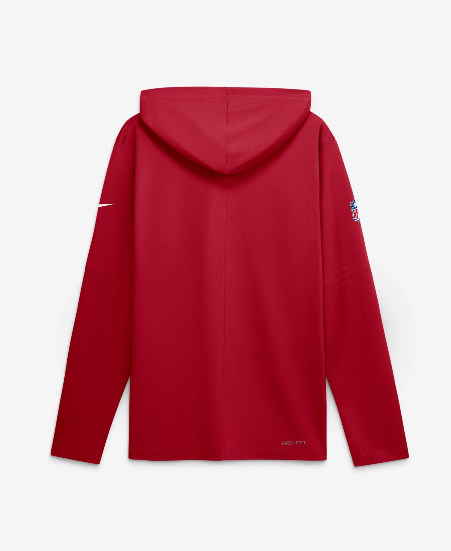 Men's Scarlet San Francisco 49ers Sideline Lightweight Long Sleeve Hooded Dri-FIT T-Shirt