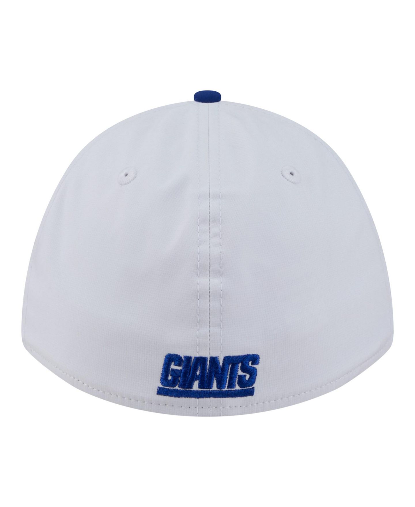 Мужская кепка New Era White/Royal New York Giants Patch 39THIRTY A-Frame M-Crown Perforated Flex Hat — фото 3