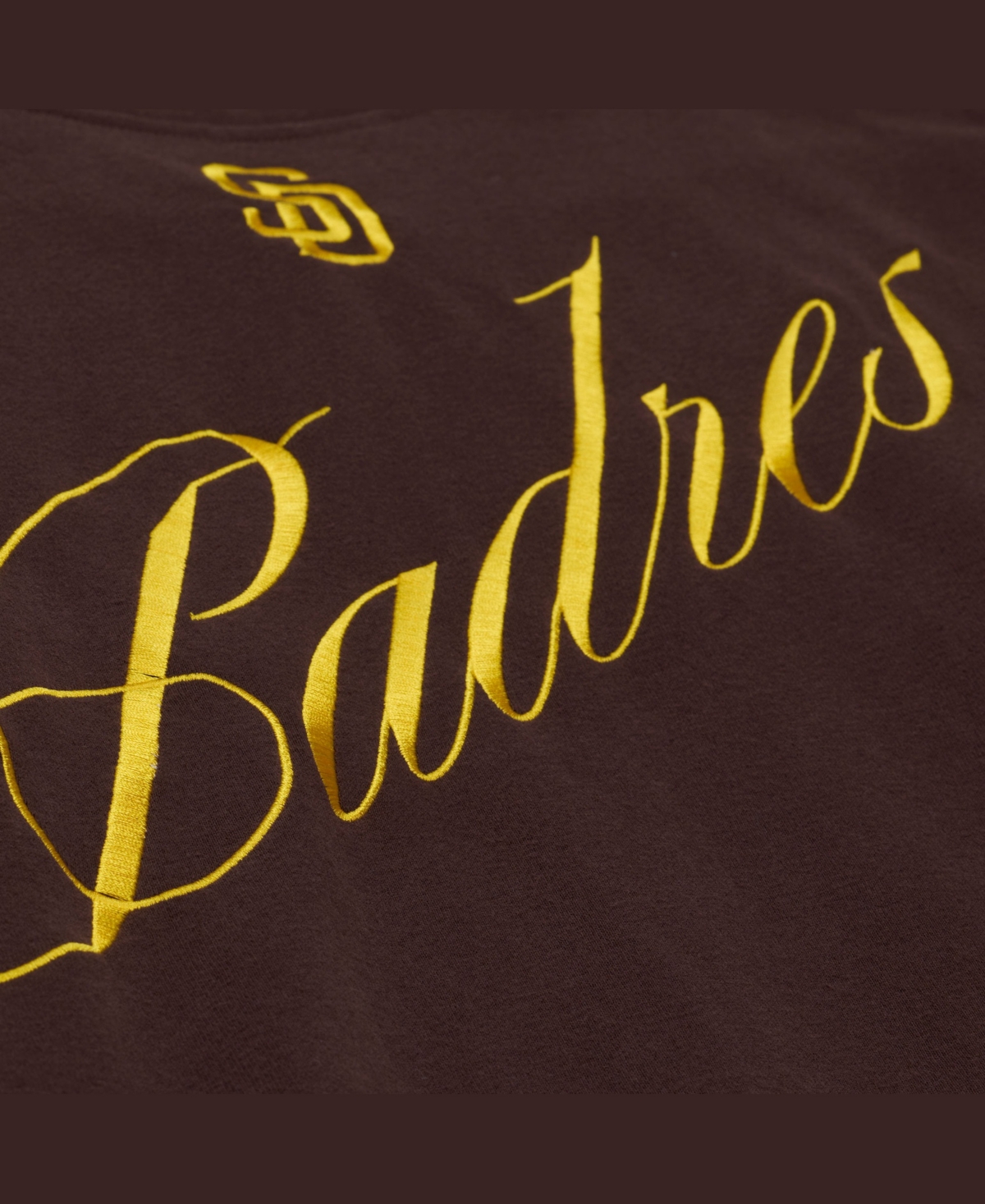 Mitchell & Ness Women's Brown San Diego Padres Script Sweatshirt