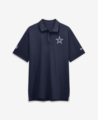 Men's Navy Dallas Cowboys Sideline Tour Dri-FIT Polo Shirt