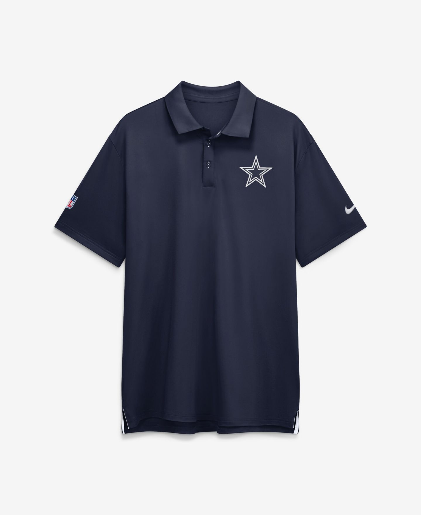 Мужское поло Nike Navy Dallas Cowboys Sideline Tour Dri-FIT Polo Shirt — фото 1
